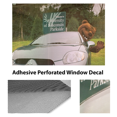 Adhesive Perforated Window Decal